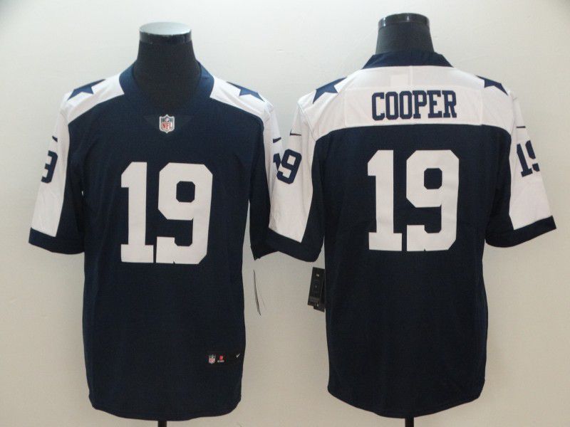 Men Dallas cowboys #19 Cooper Blue Thanksgiving Nike Vapor Untouchable Limited Playe NFL Jerseys